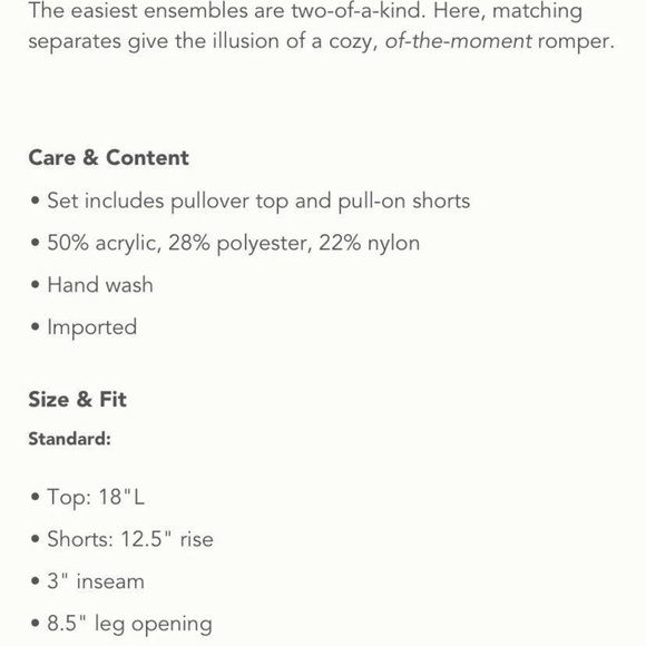 NWT! Anthropologie Lounge Set! - Picture 3 of 3